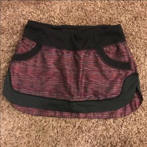 Lululemon skirt and short under